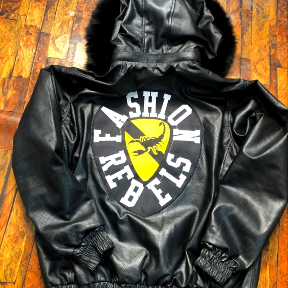 CUSTOM FASHION REBELS OUTFIT PERFORATED LEATHER